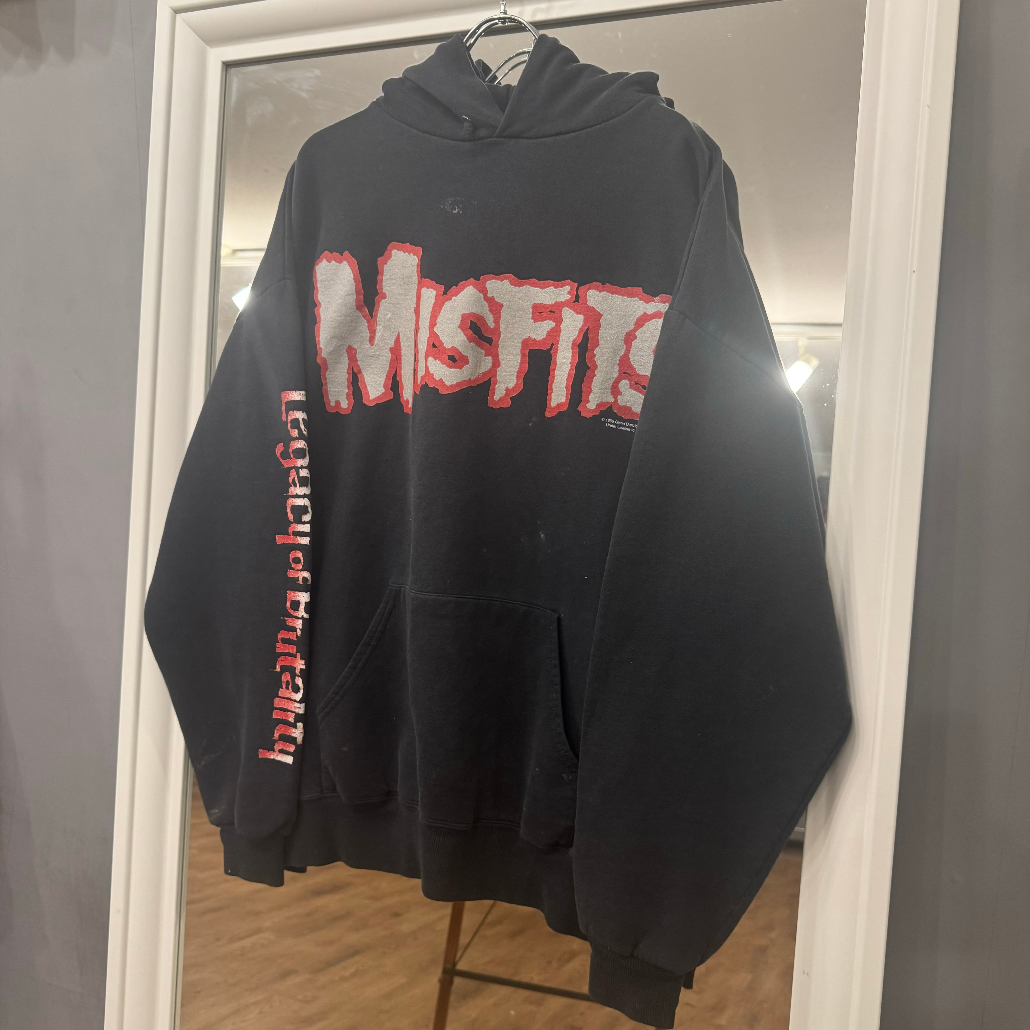 シルエット◎】90's MISFITS Zip Up Hoodie 