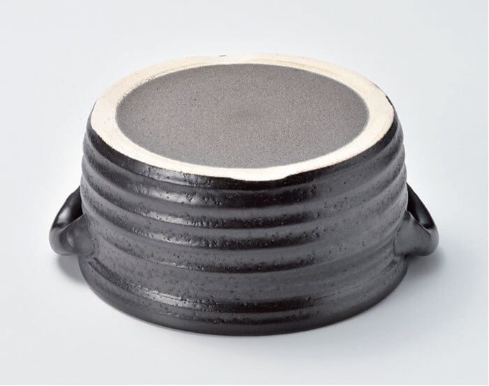 ご飯鍋 IH 2合炊き 黒釉メタル ごはん鍋 萬古焼 | みのさらら