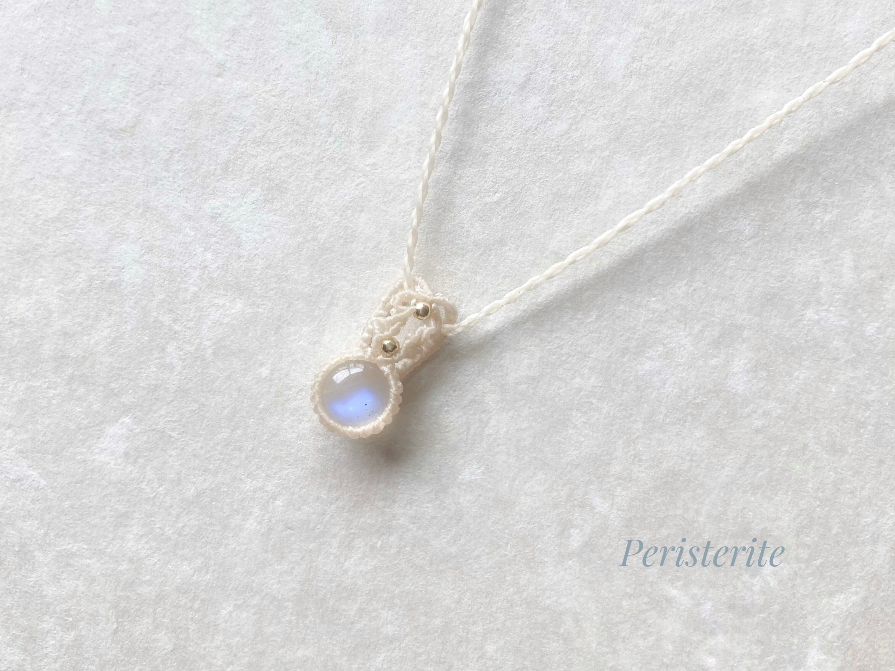 ペリステライト macrame necklace