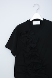Multi ribbon short sleeve top