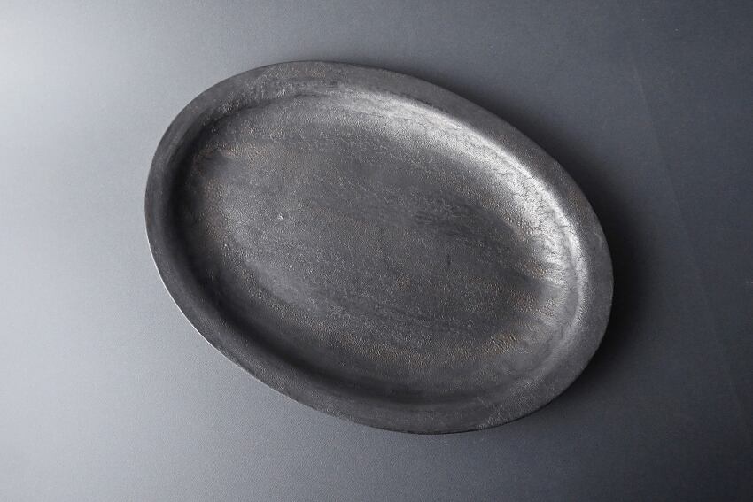 楕円リム皿