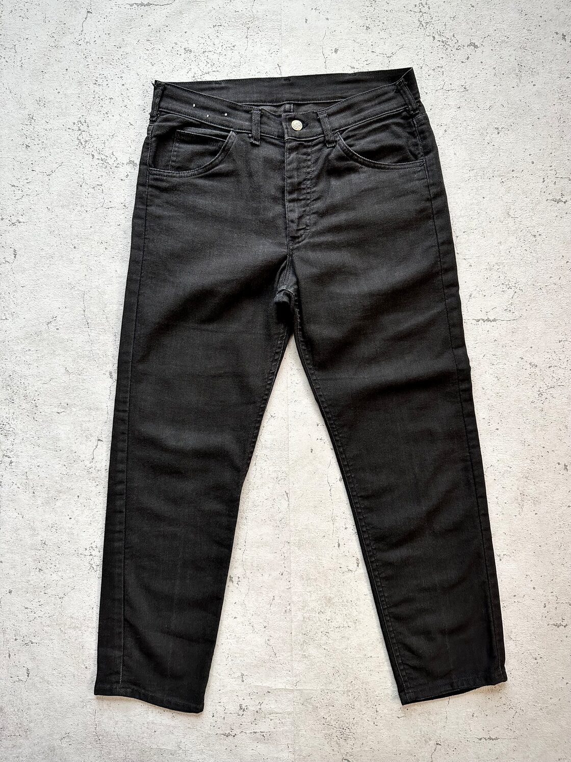60s-70s USA製 “ Lee ” LASTIC BLACK DENIM SLIM STRETCH OLD VINTAGE 
