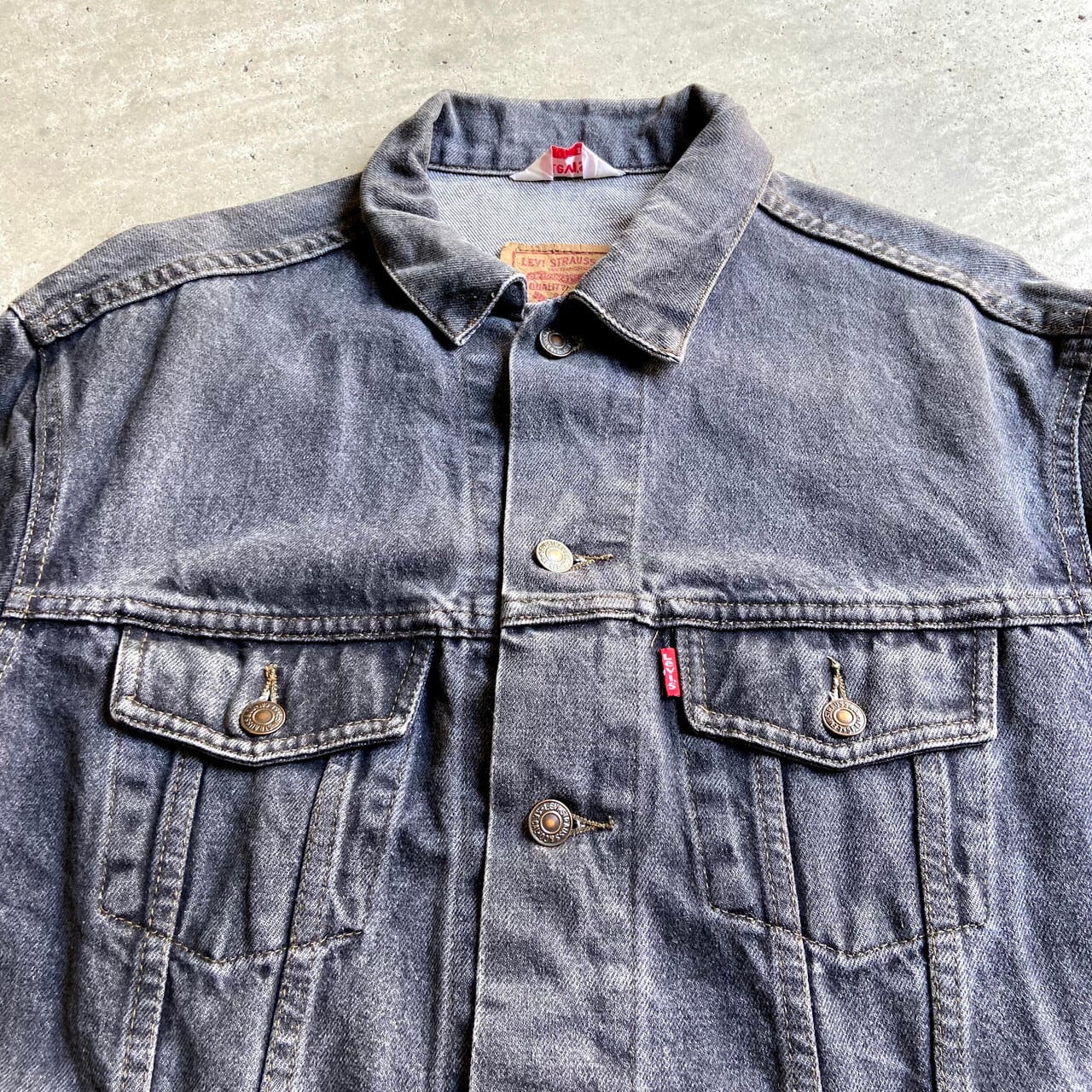 英国製 ユーロ 80年代 Levi's リーバイス 70506 02 ブラックデニム