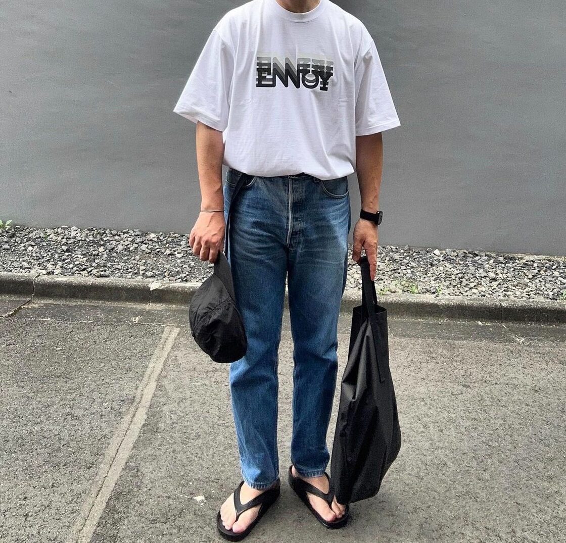 The Ennoy 23SS ELECTRIC LOGO GRADATION TEE 半袖 Tシャツ 