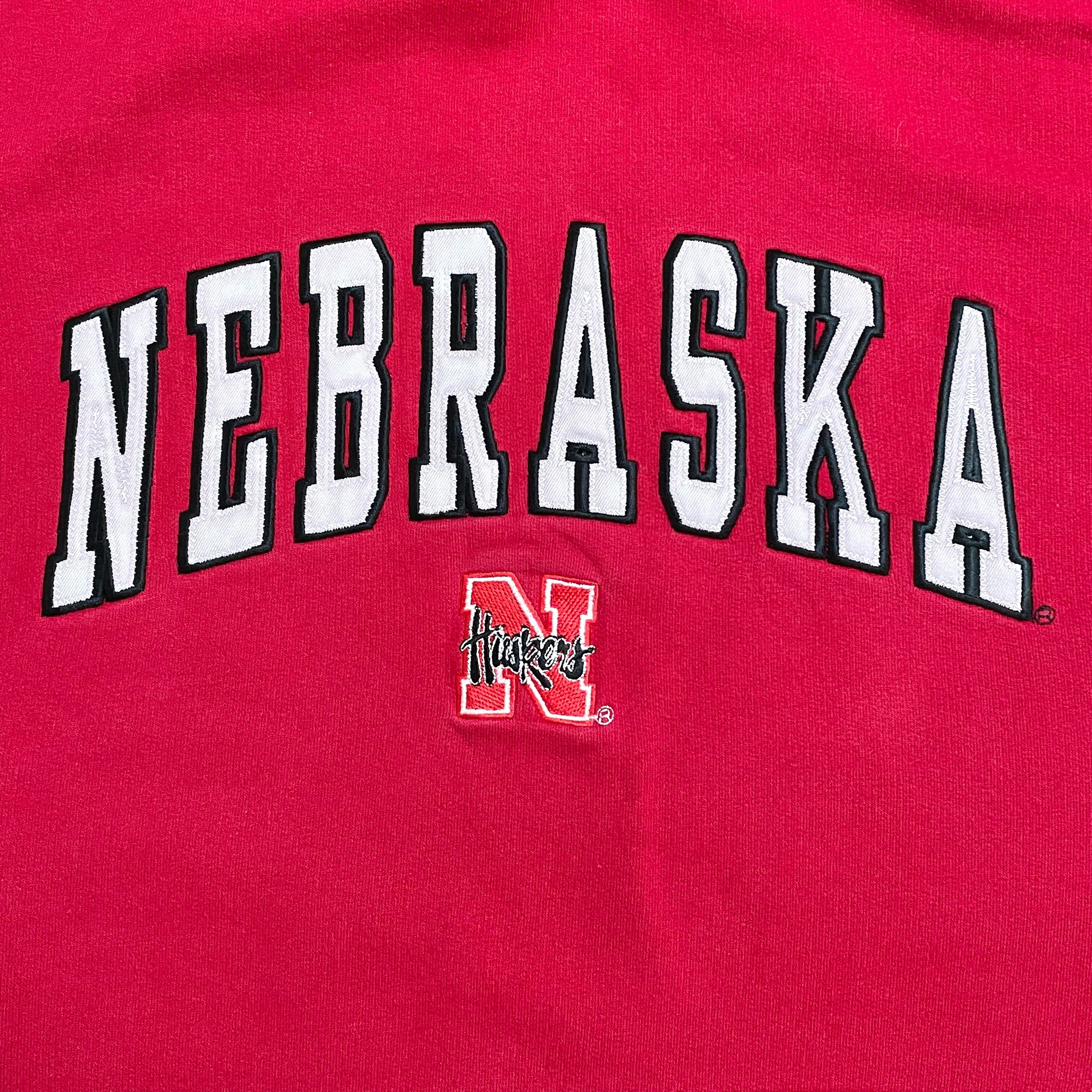 tis】カレッジ NEBRASKA HUSKERS ネブラスカ大学 ハスカーズ 刺繍ロゴ