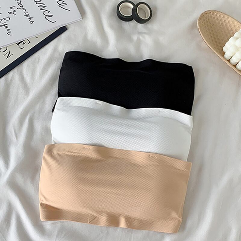 サマーストラップレスブラ バック 夏物 シルク 萌量不足52747625840