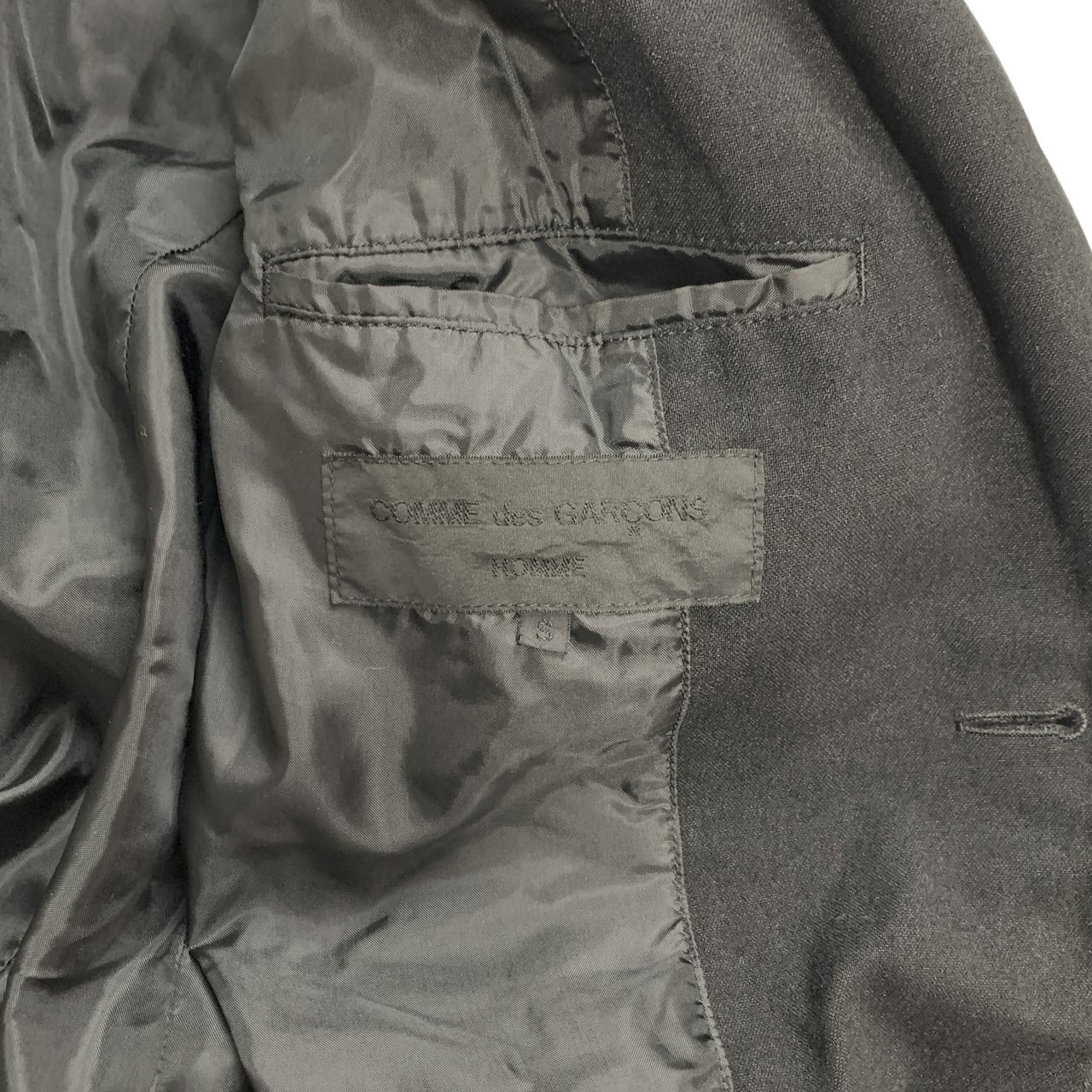 COMME des GARCONS HOMME / Overdyed Boiled Poly Jacket | sporesclothing