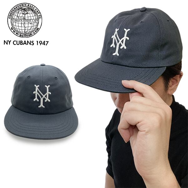 COOPERSTOWN BALLCAP クーパーズタウンボールキャップ NYCC47 DARKGREY フリーサイズ