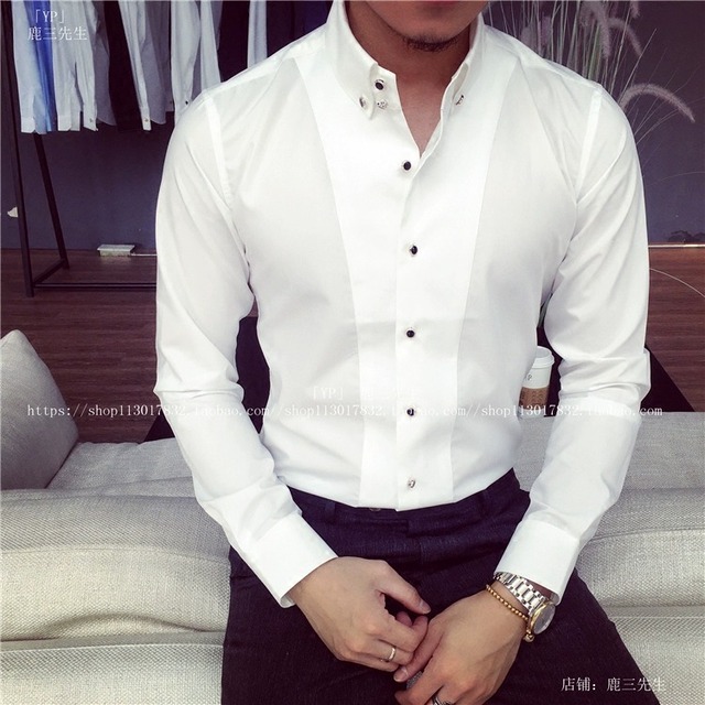 ドレッシー スリムシャツ 2color KA0031