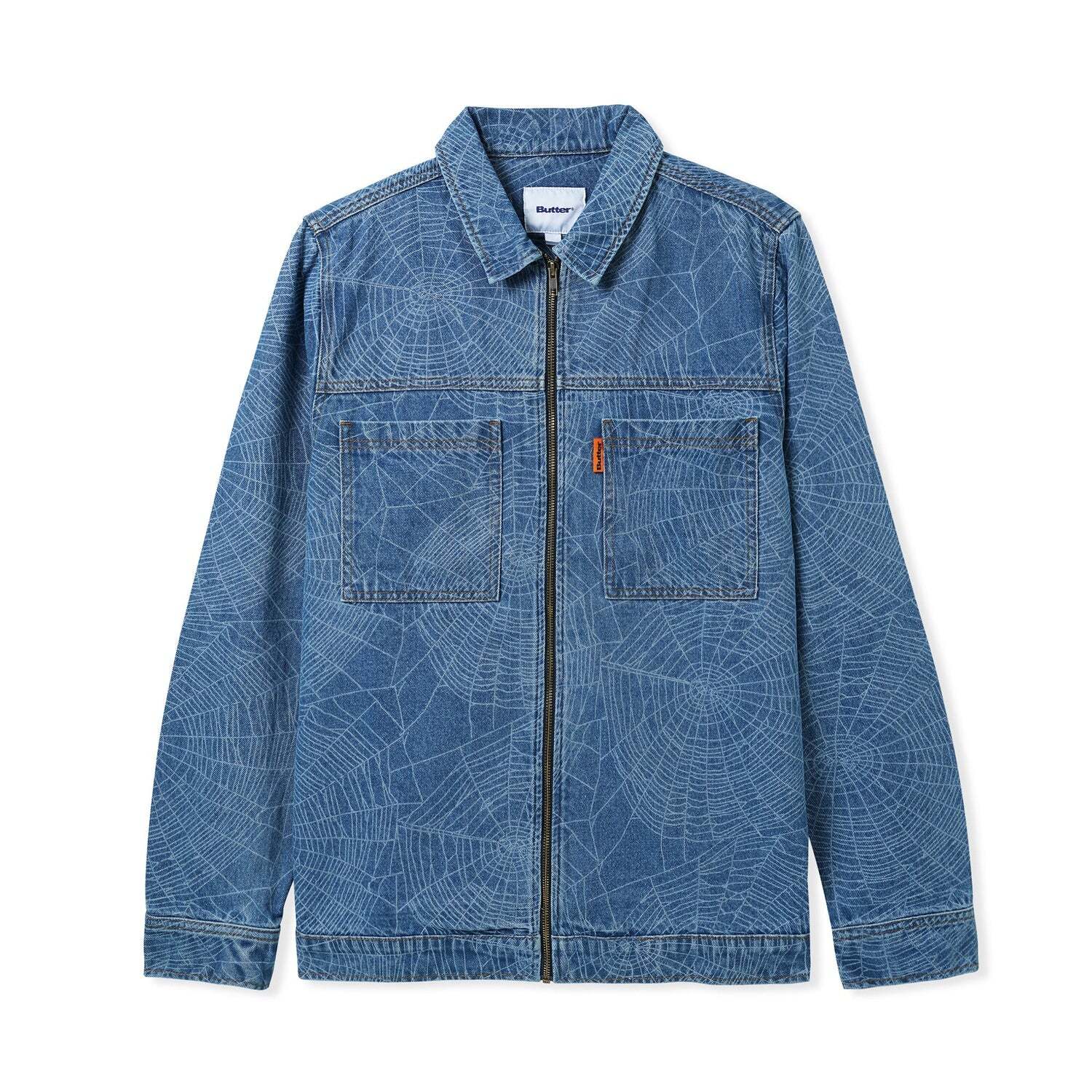 Butter goods - Web Denim Overshirt, Washed Indigo | 40champ powered by BASE