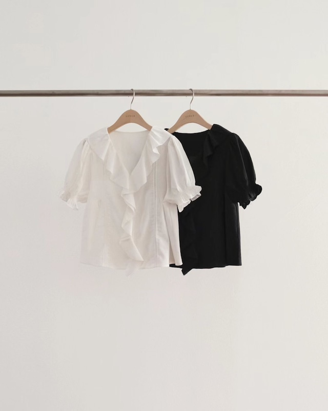 (予約) ounce / Frill lace blouse 2color
