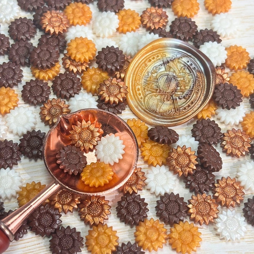 【サンフラワー型】【4種ミックス】キャラメルサンフラワー【約100粒】#SWBS-CS