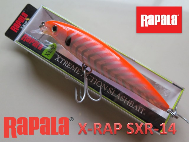 ラパラ　Rapala X-RAP SXR-14 Fluorescent Red Scad  F-L45-07