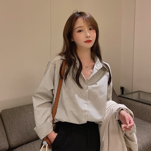 UVカット特集レディース ブラウス長袖ブラウス日焼け防止体型カバーチュニッククルーネックトップス夏 ストライプシャツ 日焼け防止 着痩せ 新作 カジュアル おしゃれ通勤 シャツシンプル無地T今っぽシア