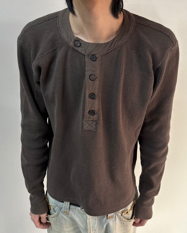 【ripvanwinkle】henry-neck thermal top