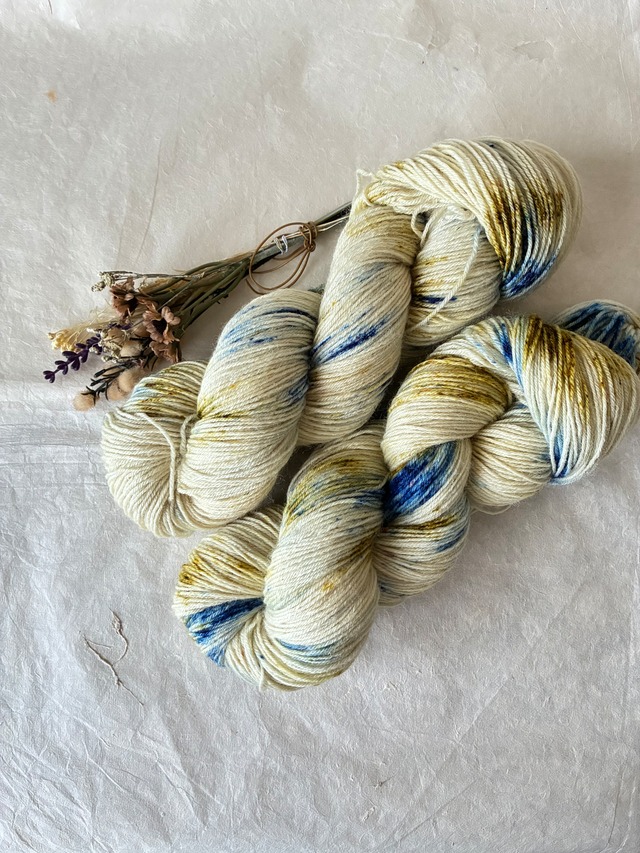 【受注販売: 10月中旬〜下旬に順次発送】星くず（meriyasu fingering, meriyasu sock, meriyasu BFL) 画像