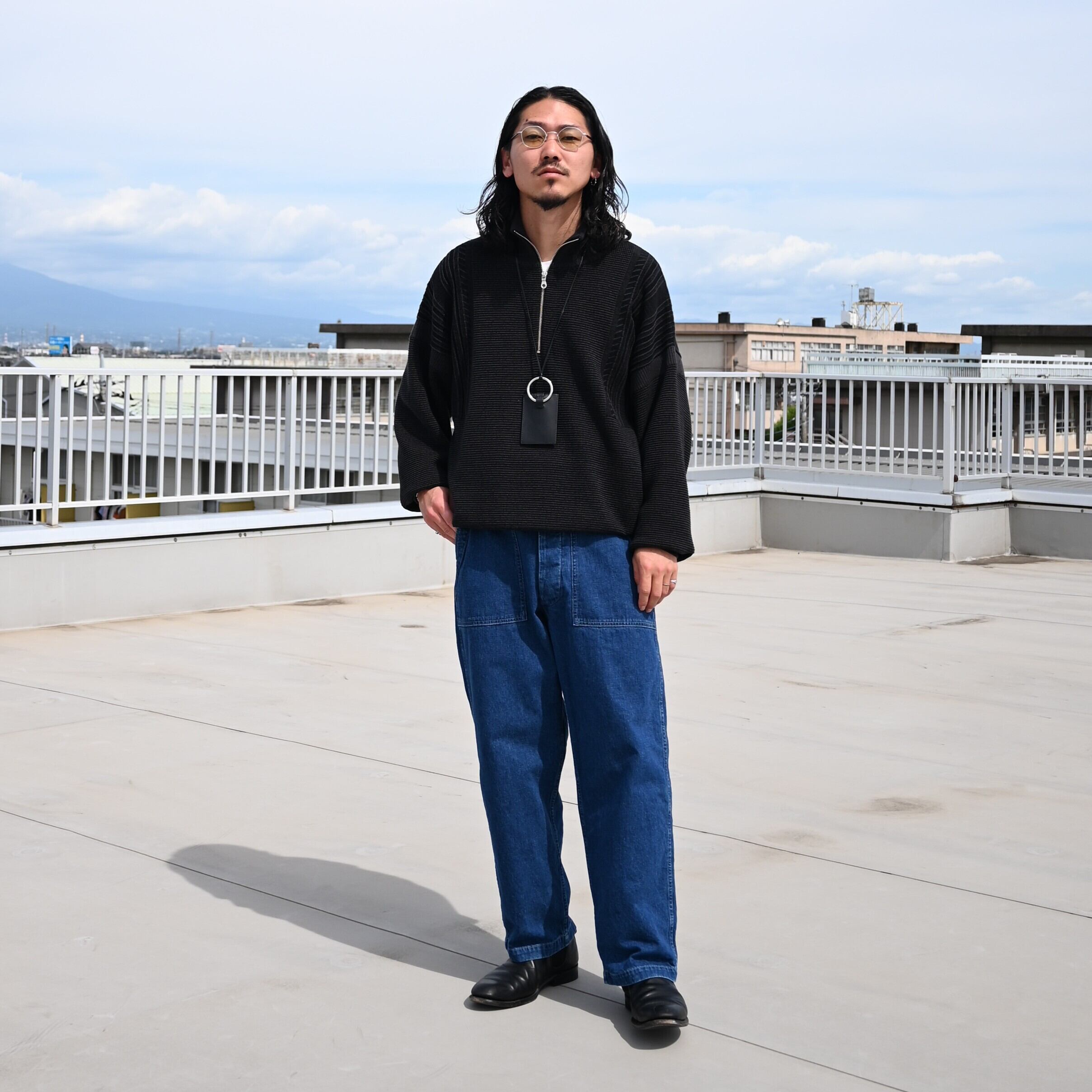 YASHIKI / Fuyushigure Half Zip Knit | GANKO