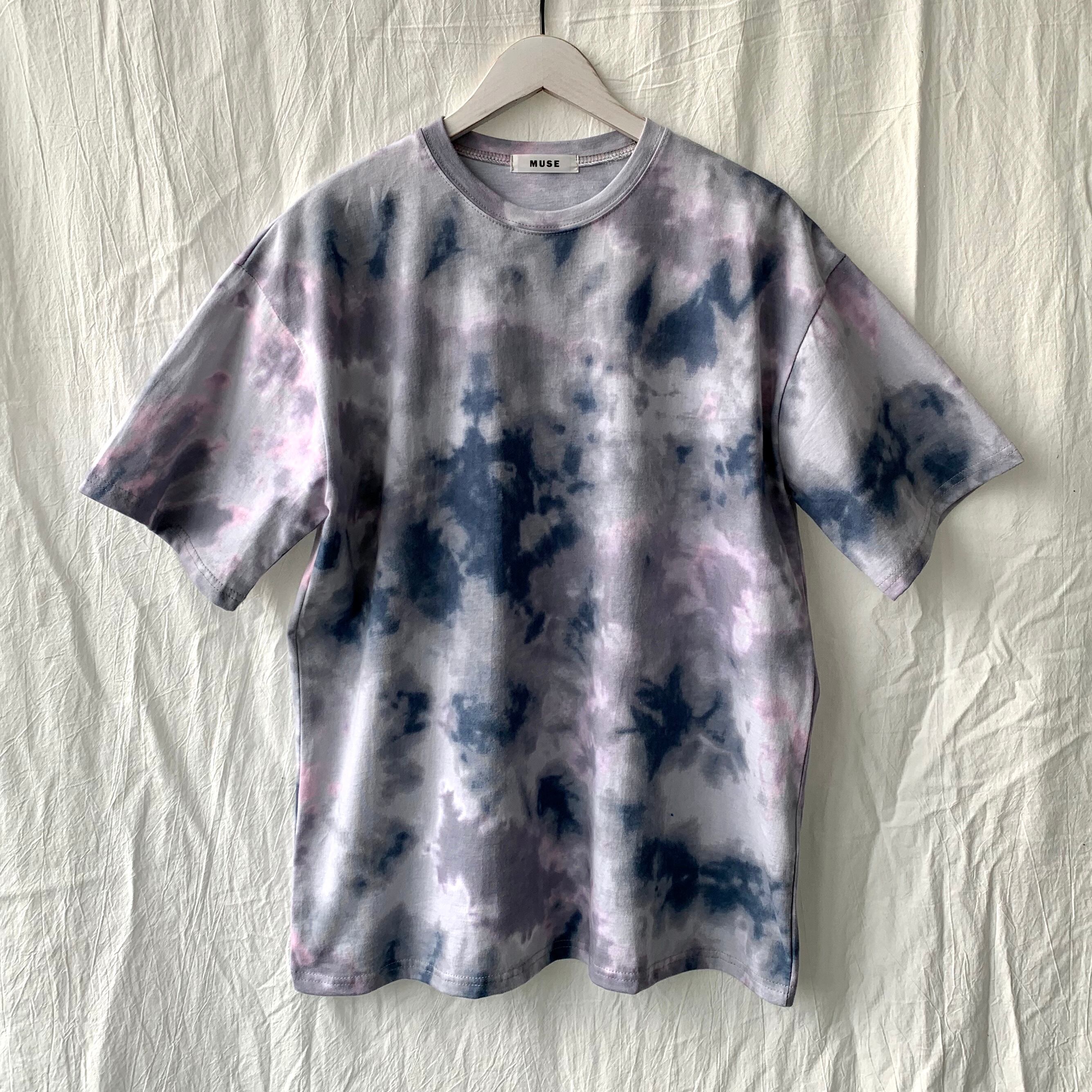全1色 Tシャツ カットソー タイダイ柄 カジュアル おしゃれ
