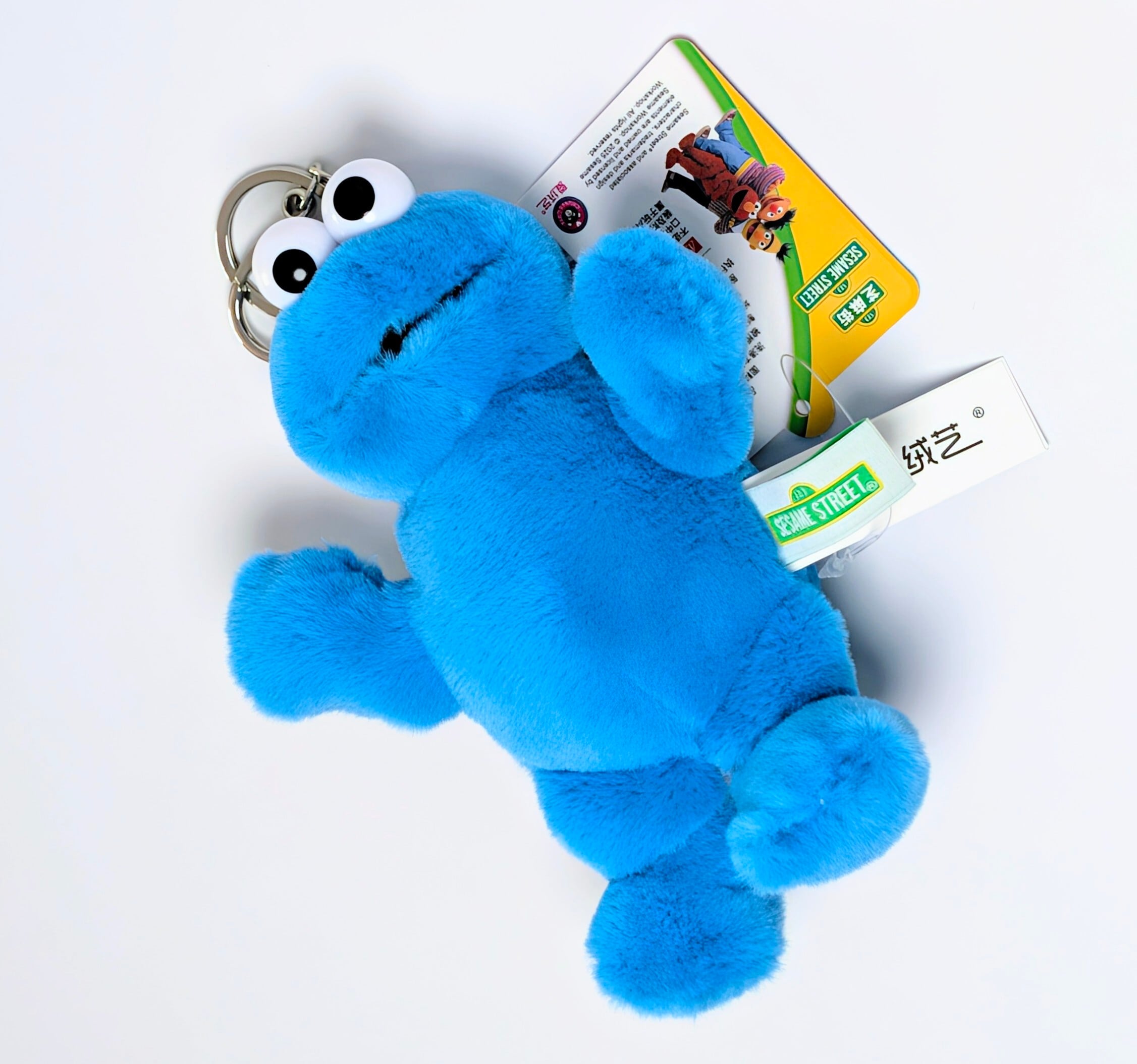 ✨️肌触り良すぎて…(。-ω-)zzz…(。ﾟωﾟ) ﾊｯ!✨️☆【 SESAME STREET（ セサミストリート ） 】 クッキーモンスター / ぬいぐるみキーホルダー / プラッシュキーホルダー / マスコット 〚アメリカン雑貨 アメトイ〛
