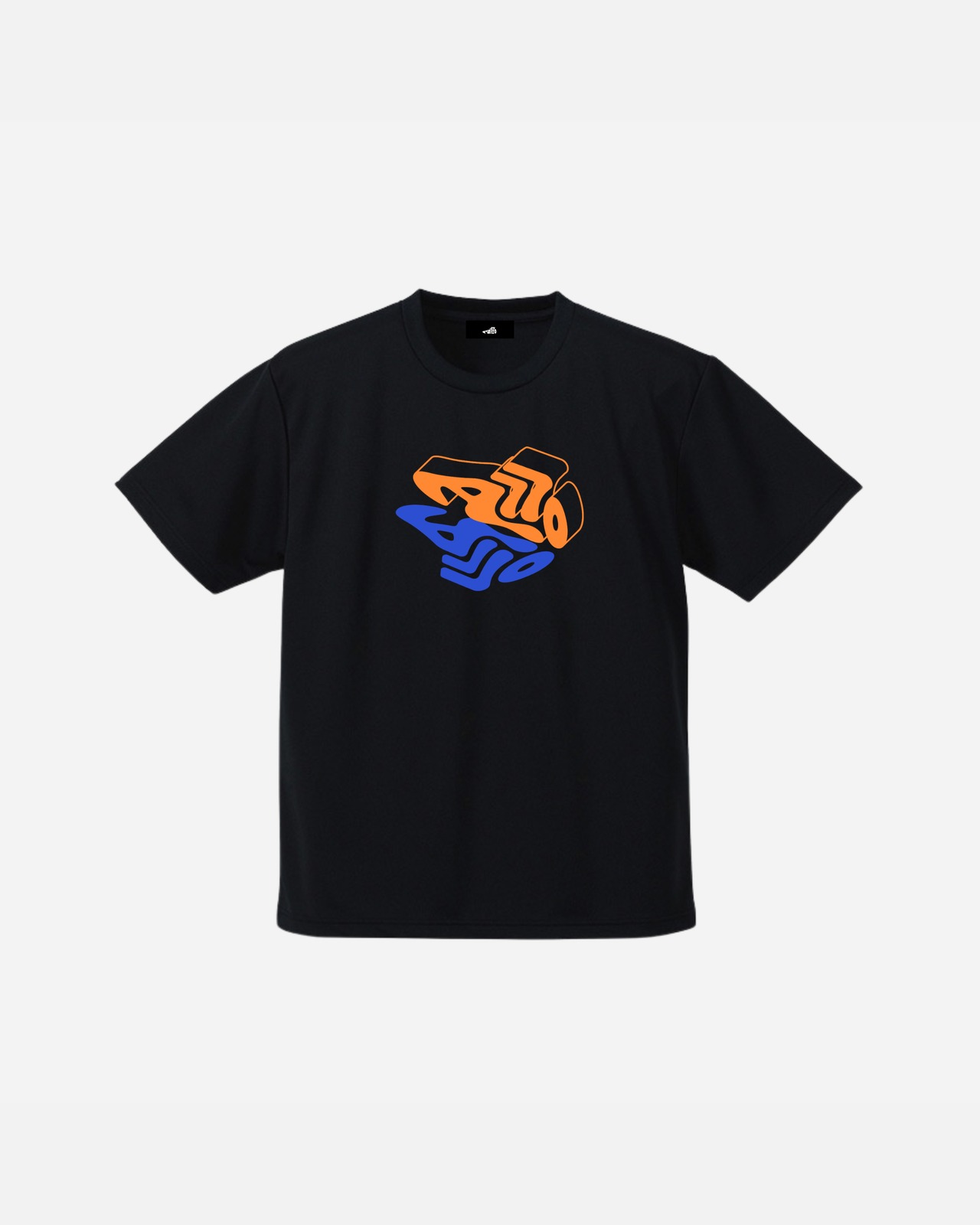 Kicks Logo Tee  - black/orange/blue