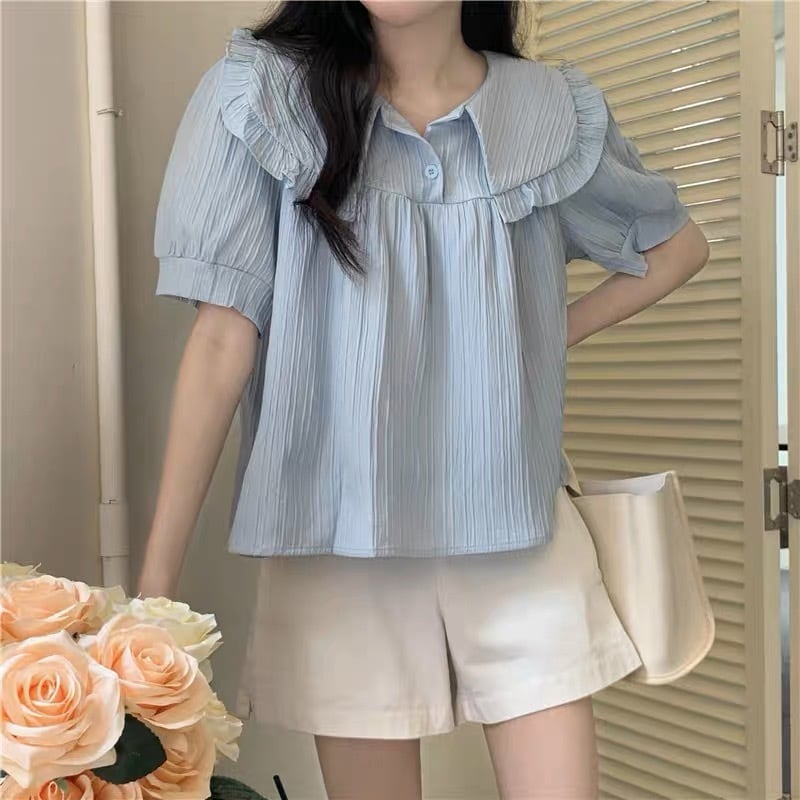 オフショルダー ストライプ柄 トップス G10CT0092 | liberal style