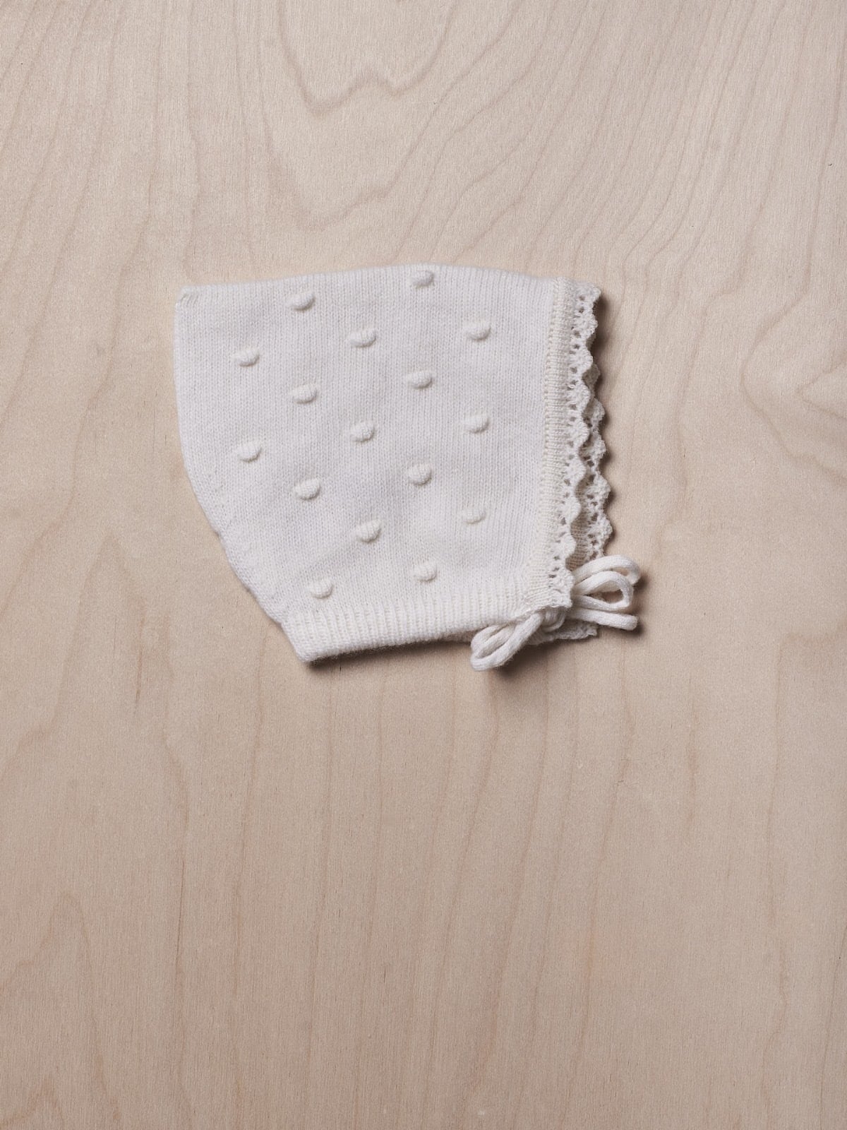 ラスト1点【wedoble】メリノウールボンネット(White)