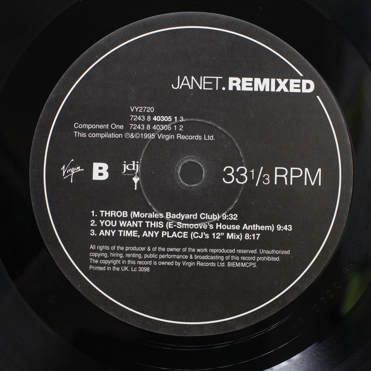 Janet Jackson / Janet.Remixed [7243 8 40305 1 3, VY2720] - 画像5