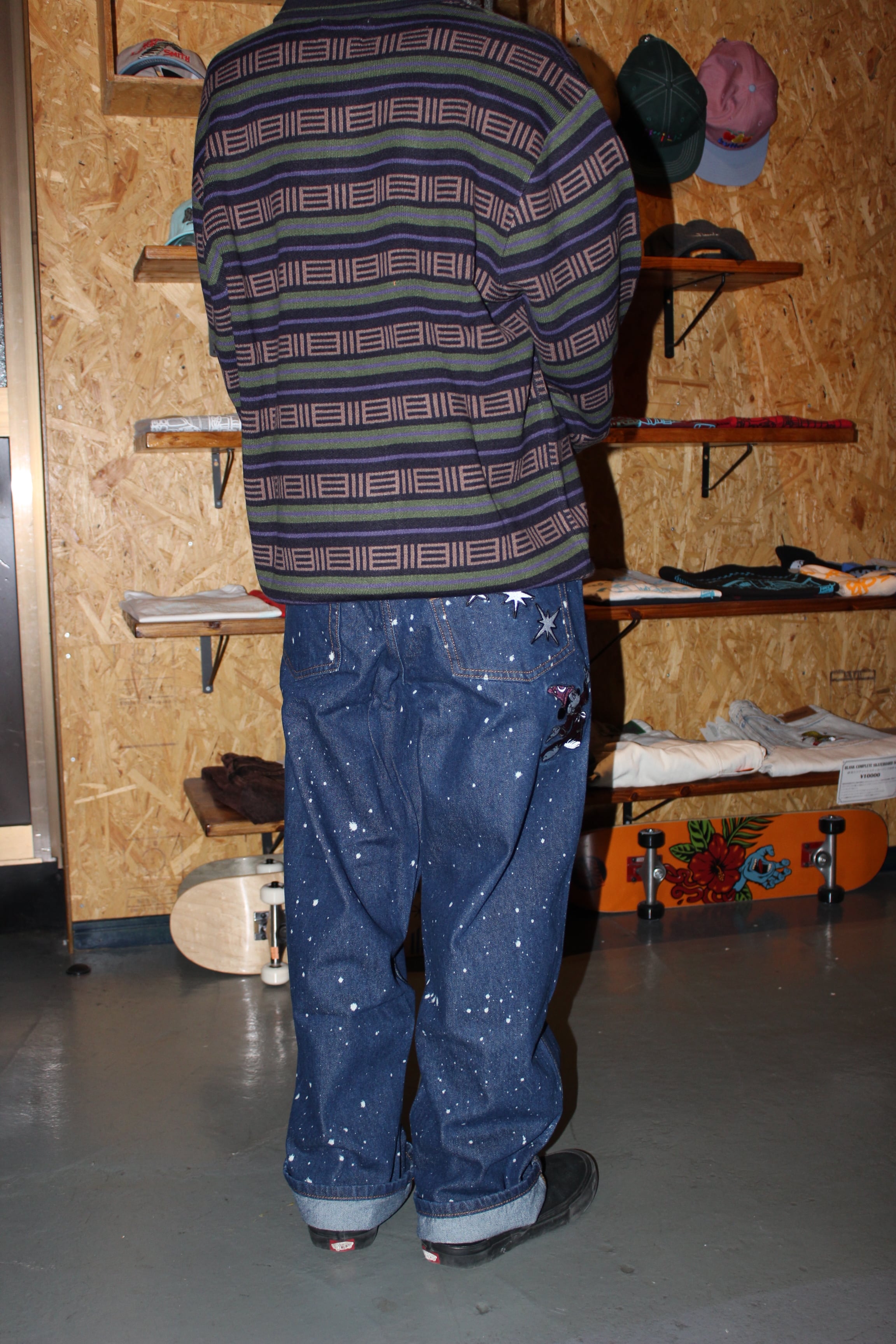 BUTTER GOODS × DISNEY FANTASIA BAGGY DENIM JEANS DARK INDIGO