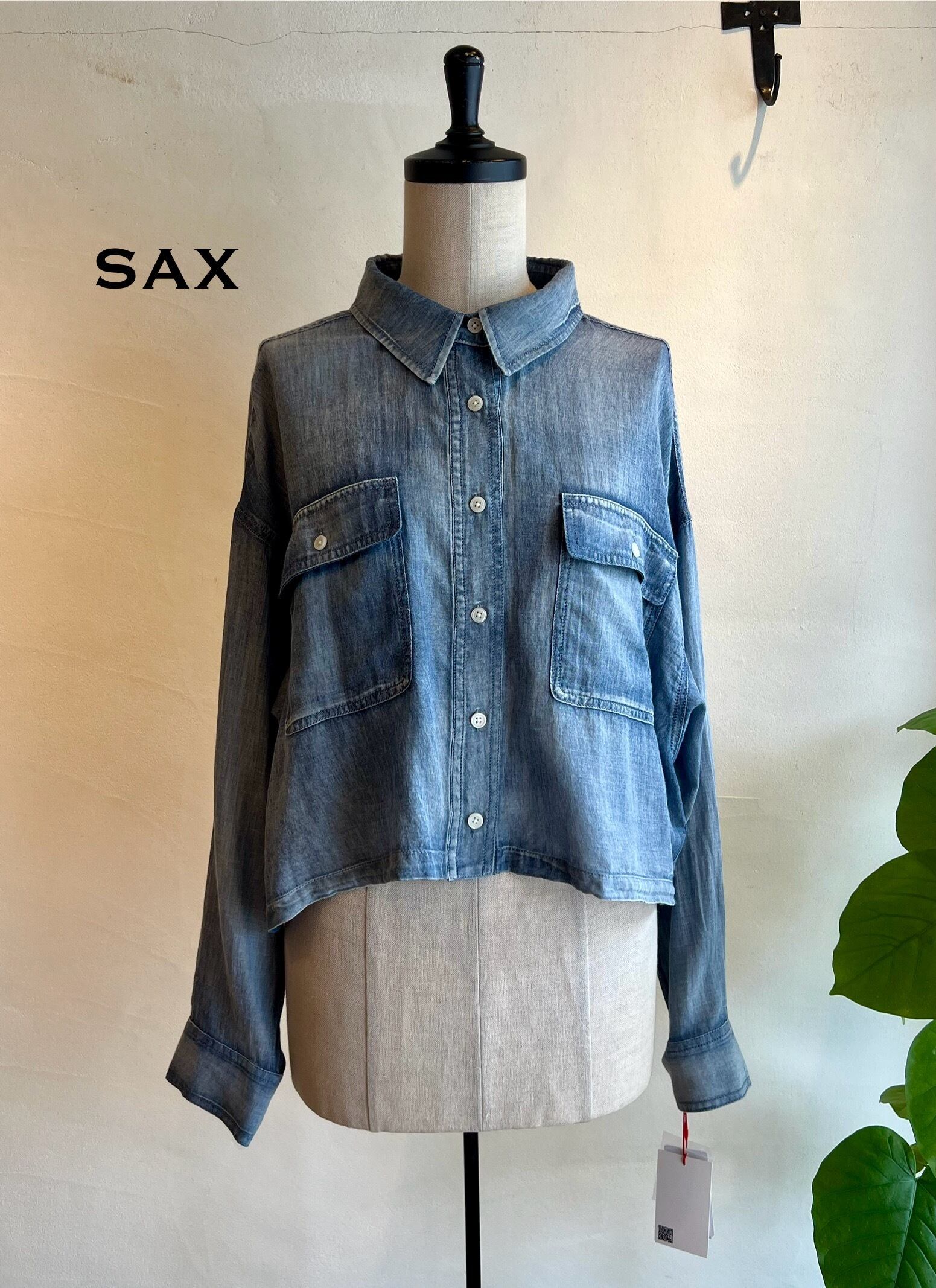 NAVY再入荷】Dignite collier / シアーデニムショートシャツ | anouk