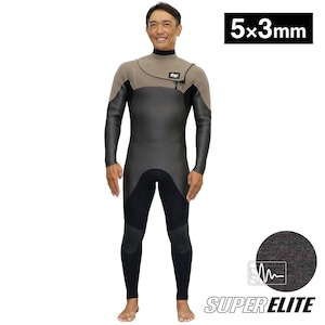 5mm × 3mm セミドライ ネオチェストジップ SUPER ELITE メンズ レディース JJP25515