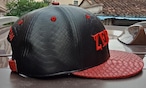 ZEBABY RED CRACKED LEATHER CAP（税込み）