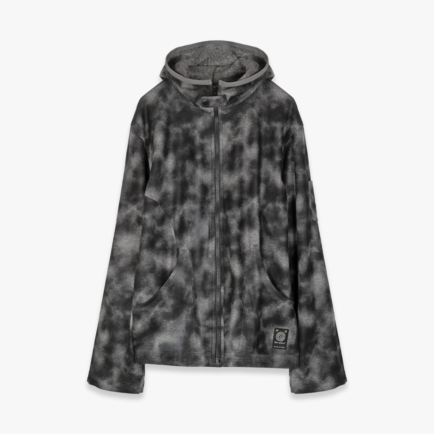WAVE OF SAND 26AW FLEECE ZIP-UP TOP (GRAY)