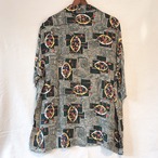 〜50’s National ‘Geometric Pattern’ Rayon S/S Shirt 