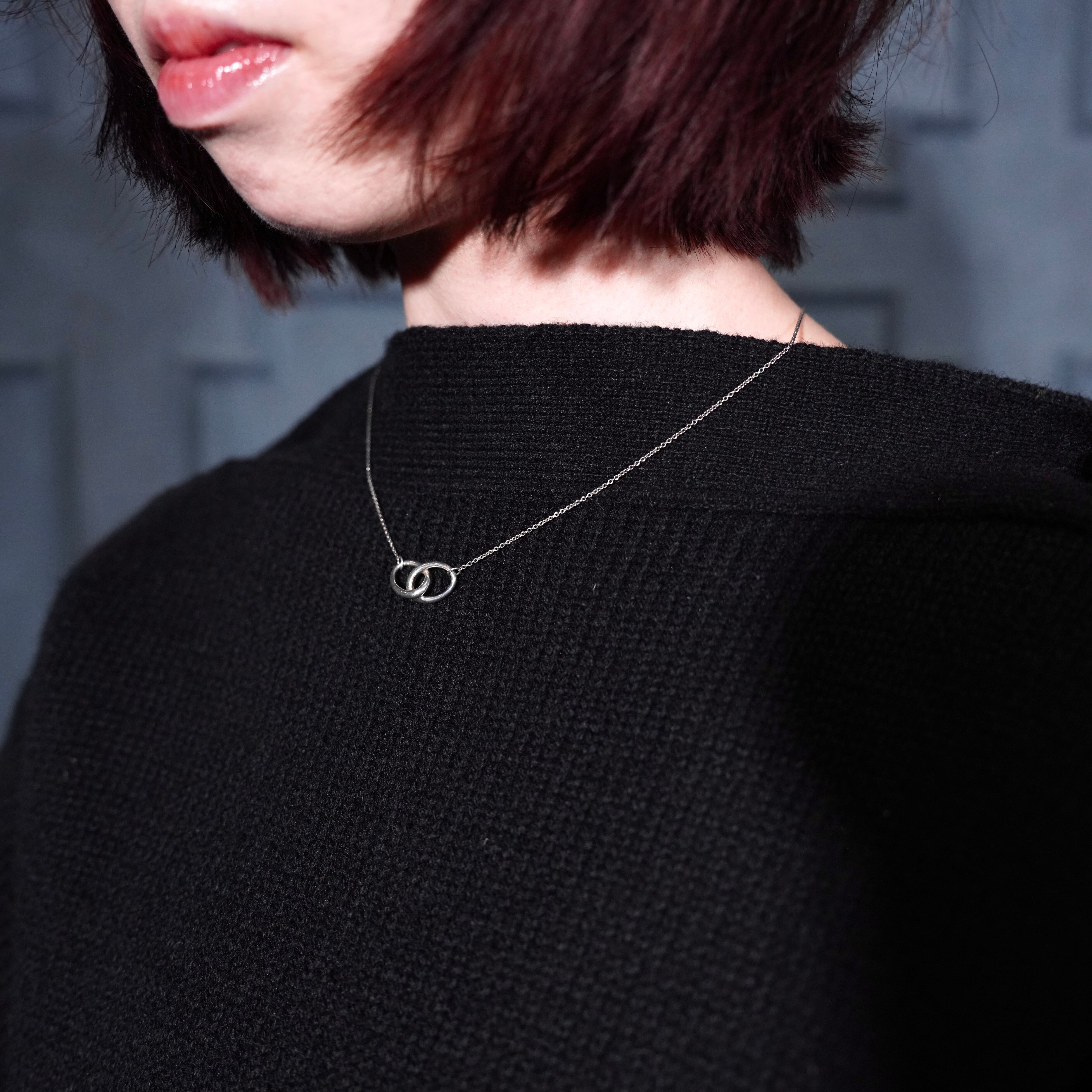 TIFFANY&CO DOUBLE LOOP SILVER NECKLACE/ティファニーダブルループ