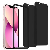 【2枚セットのぞき見防止】ガイド枠付き KPNS 日本素材製 覗き見防止 iPhone13 mini 用 ガラスフィルム 強化ガラス カバー 保護フィルム
