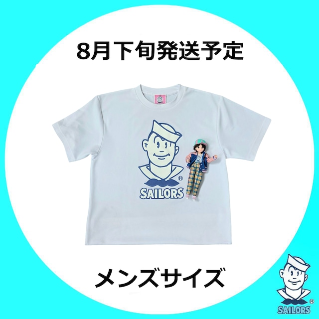 SAILORS 水色 Tシャツ SAILORS PANDAドライロングTシャツ 水色×【4】size | セーラーズ