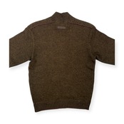 Crocodile クロコダイル ジップアップ ウールニット ジャケット カーディガン サイズ M /オリーブグリーン系