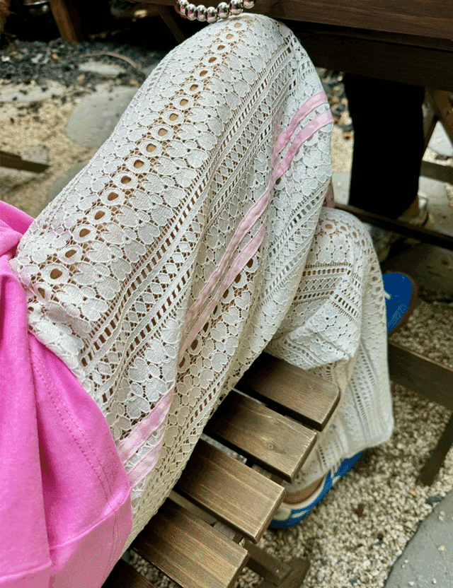 【25ss】Lace Track Pants_ 2colors