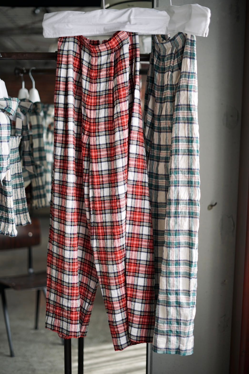mediam Check Removable Pants ミディアム Mediam / Removable Pants (Black,Brown) | JUQUI Online