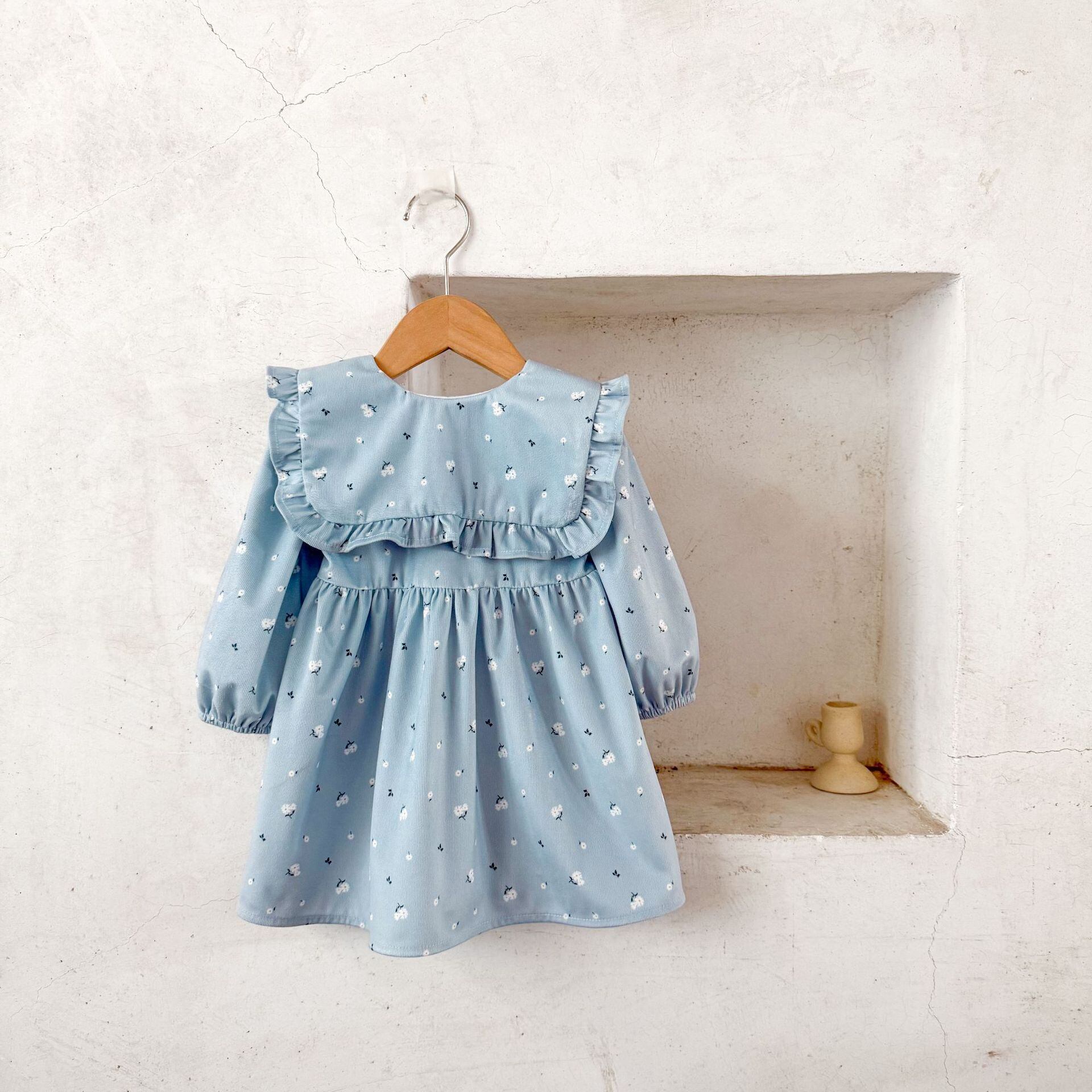 【BABY】韓国風 コーデュロイワンピース