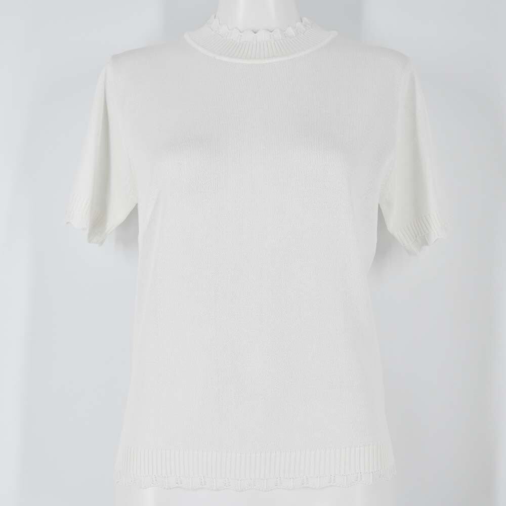 Twentythree トゥエンティスリー リブニットカットソー 23区 - 23区 オンワード樫山 リブニット カットソー スリットネック