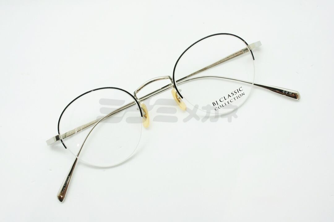 BJ CLASSIC メガネ PREM-114HS NT C-2-1F ハーフリム ボストン 半リム