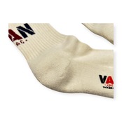 未使用品 保管品 VAN JAC ヴァンヂャケット ロゴ入り ライン ソックス 靴下 サイズ 24-26 /ホワイト×ネイビー×レッド