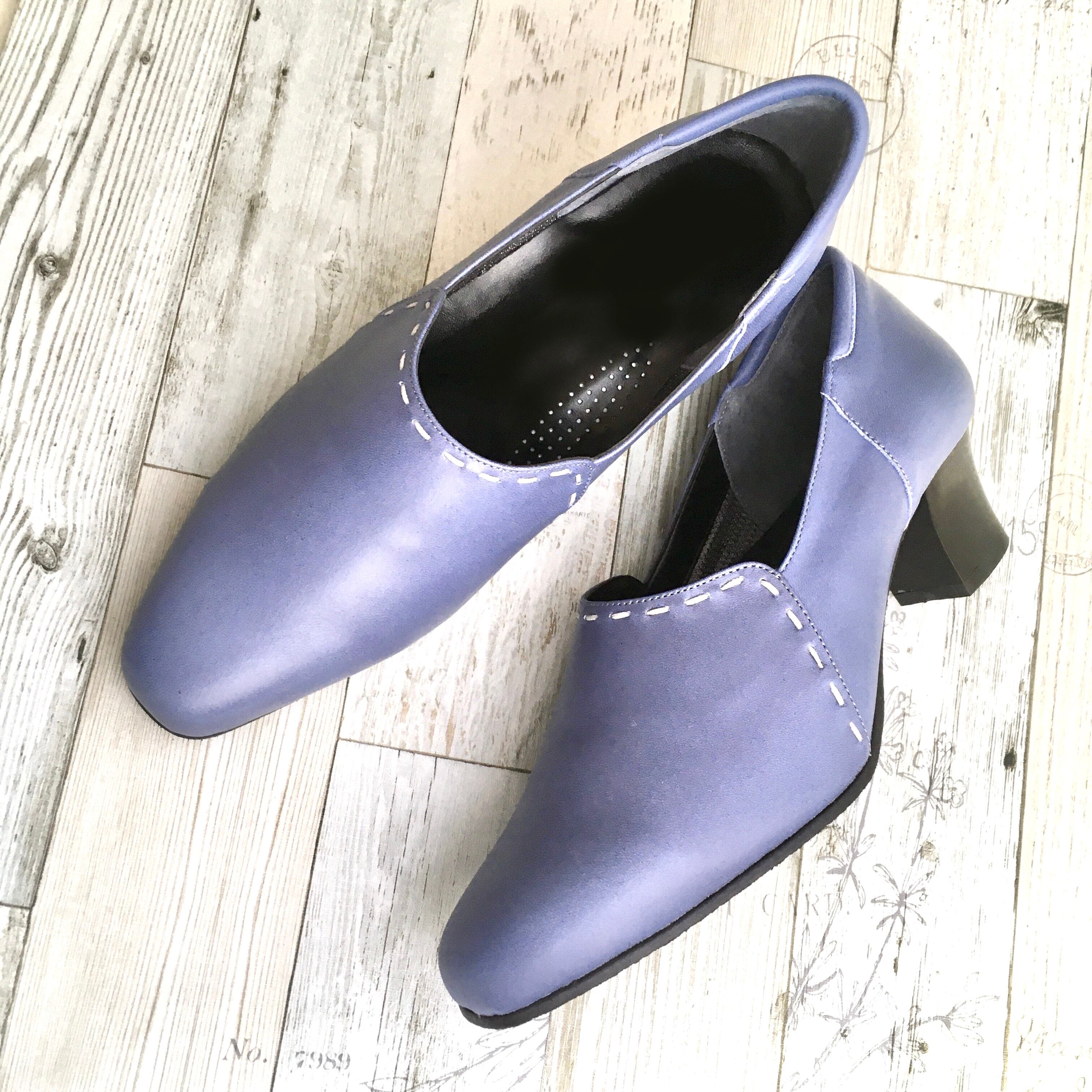 【21.0cm】ステッチパンプス