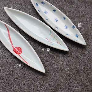 【アウトレット】豆小皿　葉（藍・十草・水引）
