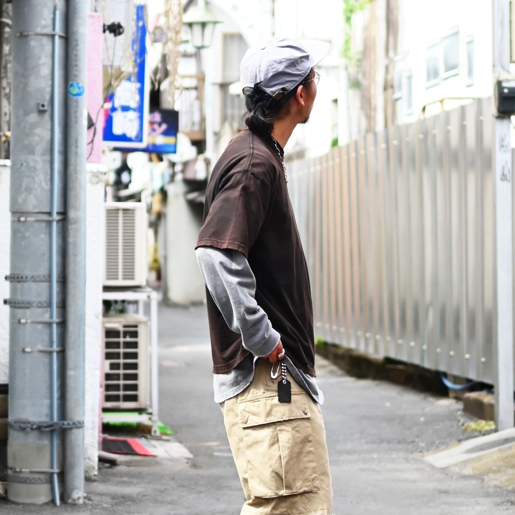 BOWWOW(バウワウ）US ARMY MOUNTAIN TROOPER SHORTS AGED、アナクロT