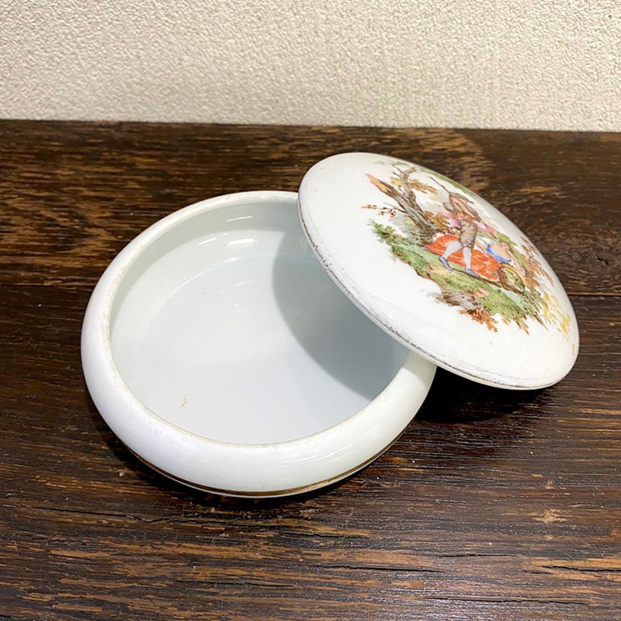 ボンボニエール 恋人たち 陶器の小物入れ 12OTbp4