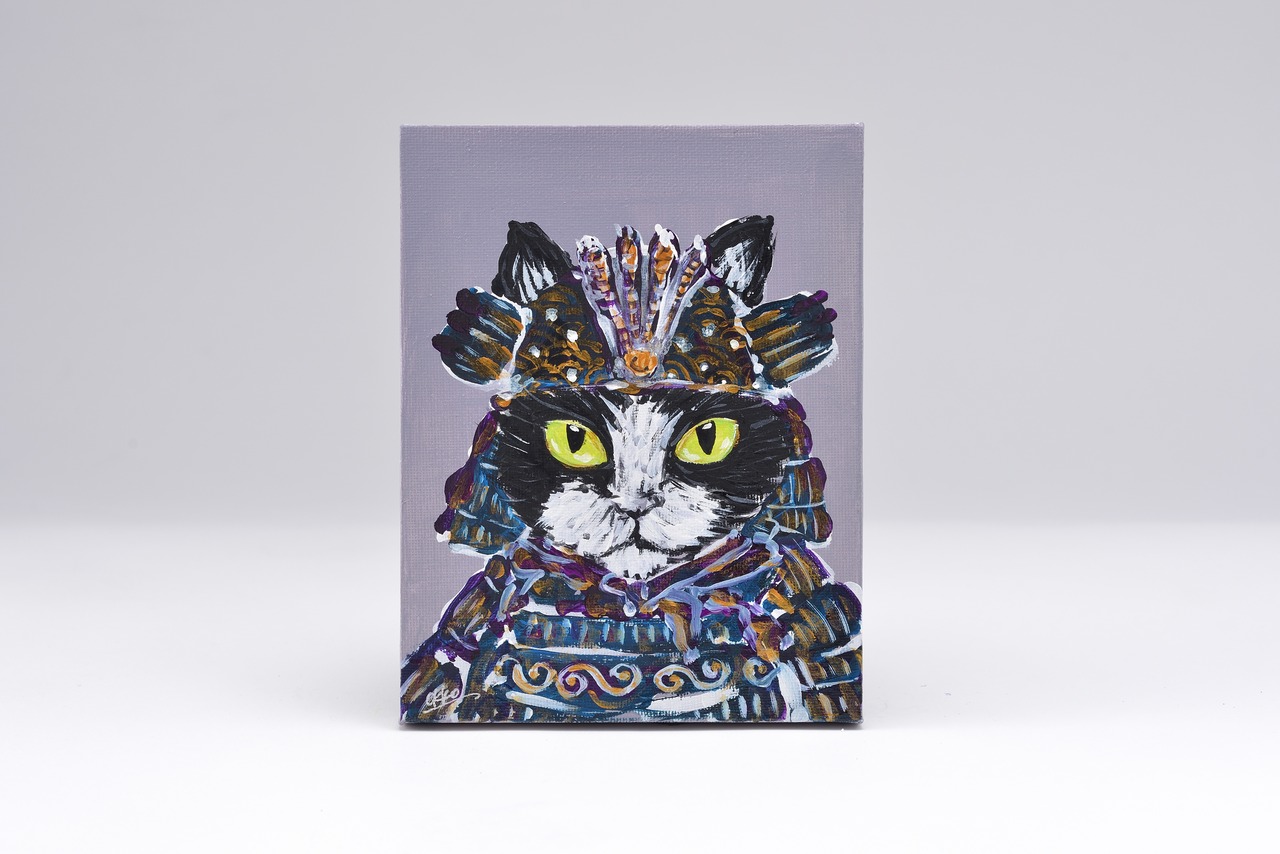 かぶとにゃんこ