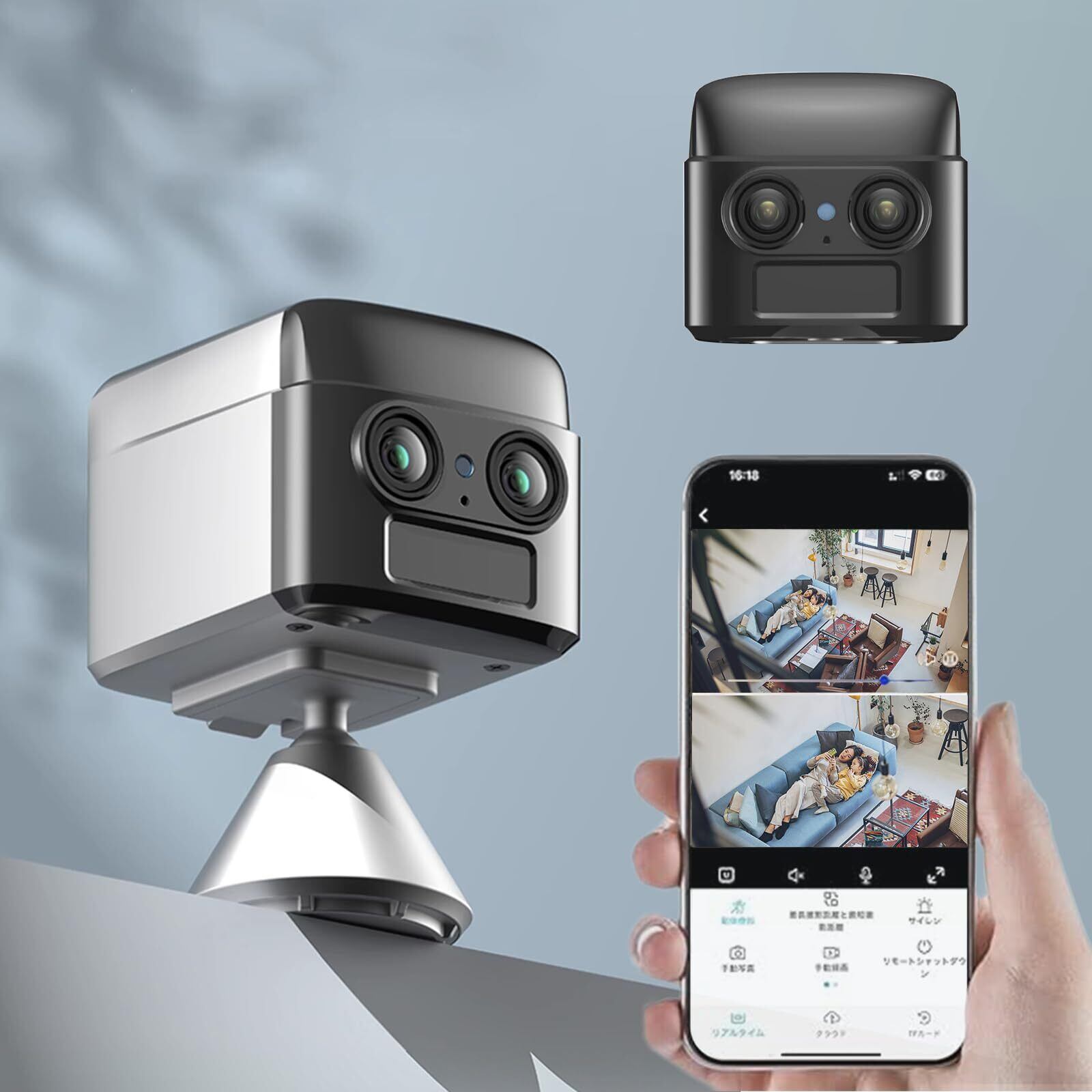 Works with Alexa認定】 SwitchBot 防犯カメラ 500万画素 監視カメラ