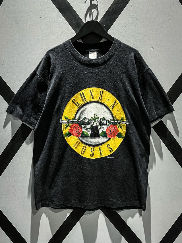 【X VINTAGE】"Guns N' Roses" Logo Print Design T-Shirt